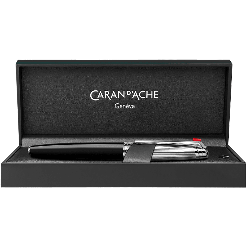 Caran d Ache Leman Bicolor Fountain Pen - Black - Pen Boutique Ltd