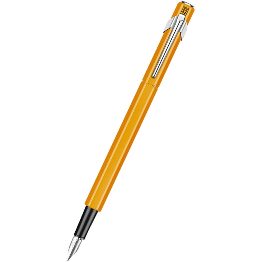 Caran d'Ache 849 Metal Fountain Pen - Fluorescent Orange - Medium - Pen Boutique Ltd