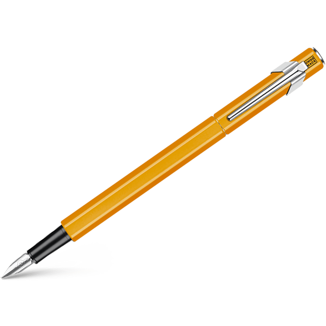 Caran d'Ache 849 Metal Fountain Pen - Fluorescent Orange - Medium - Pen Boutique Ltd