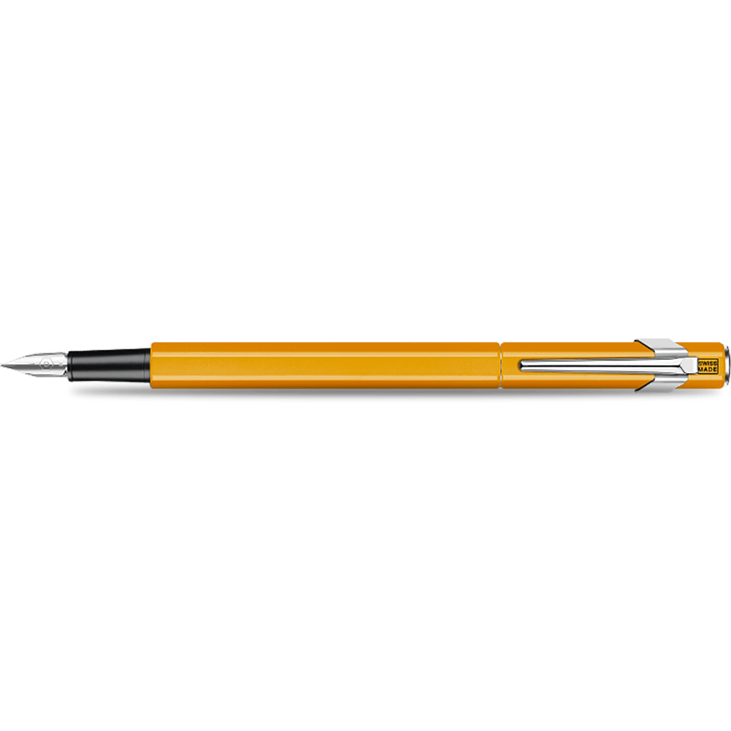Caran d'Ache 849 Metal Fountain Pen - Fluorescent Orange - Medium - Pen Boutique Ltd