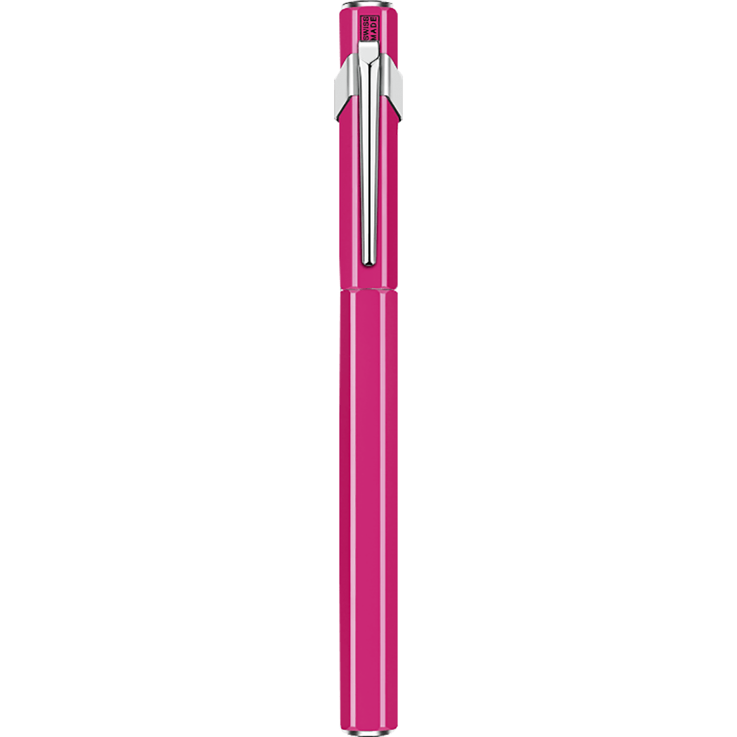 Caran d'Ache 849 Fountain Pen - Pink Fluorescent - Medium - Pen Boutique Ltd