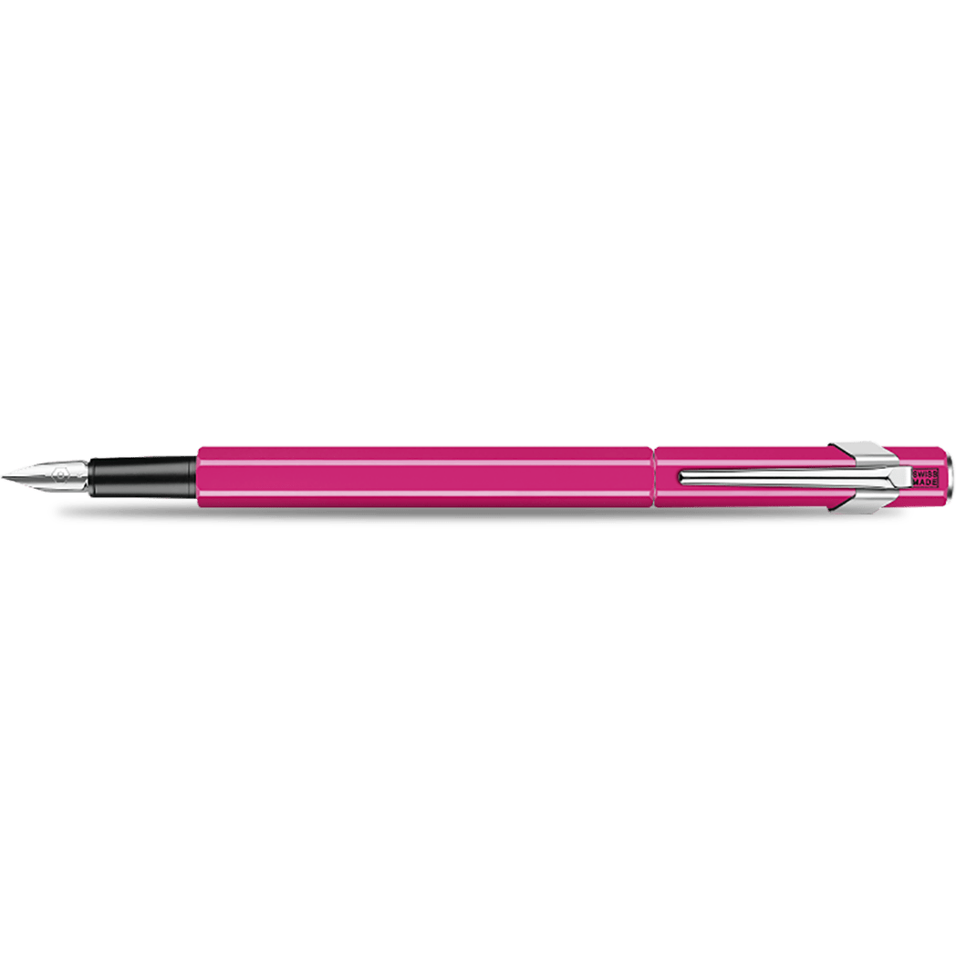 Caran d'Ache 849 Fountain Pen - Pink Fluorescent - Medium - Pen Boutique Ltd