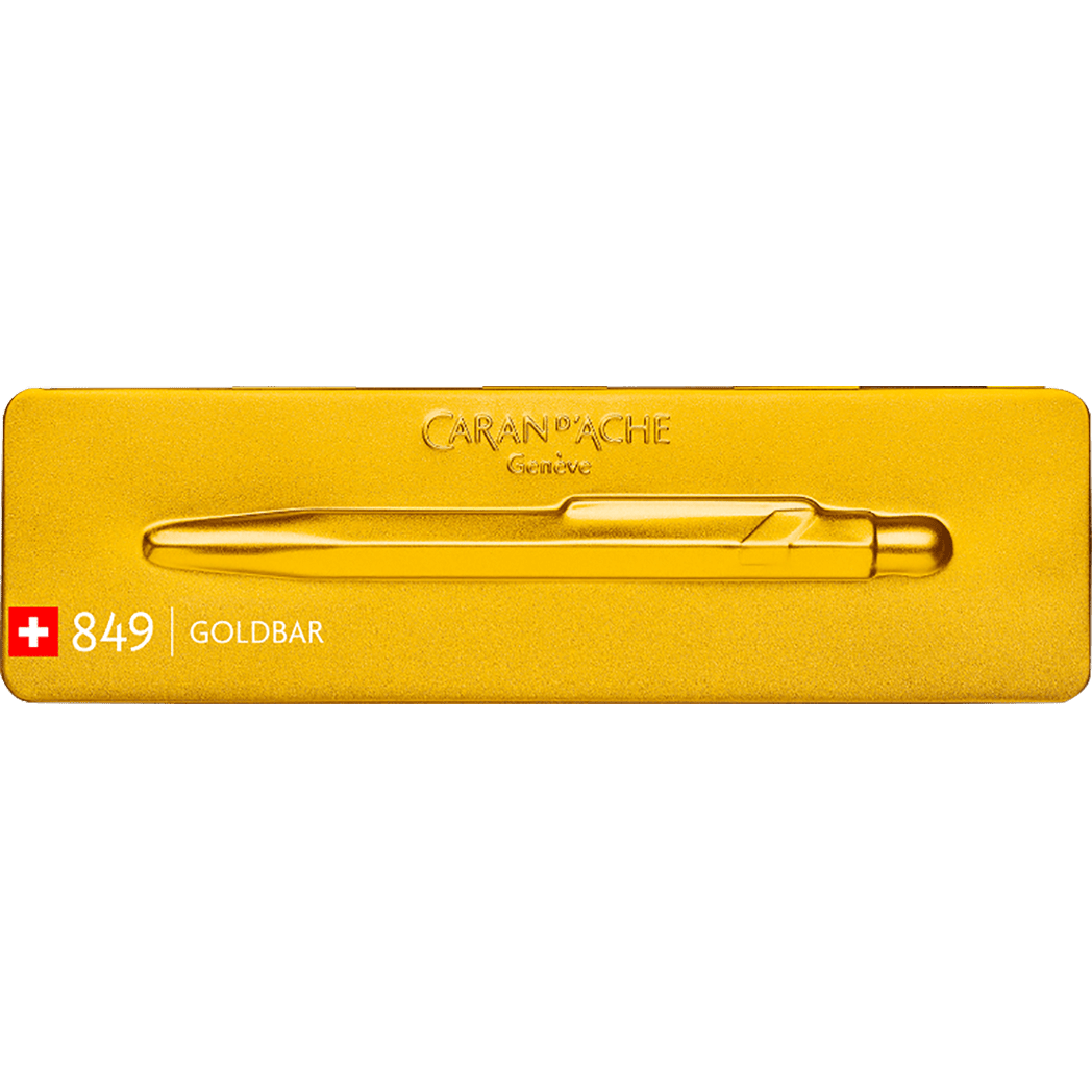 Caran d'Ache 849 Ballpoint Pen - Goldbar - Pen Boutique Ltd
