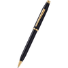 Cross Century II Ballpoint Pen - Black - Gold Trim - Pen Boutique Ltd