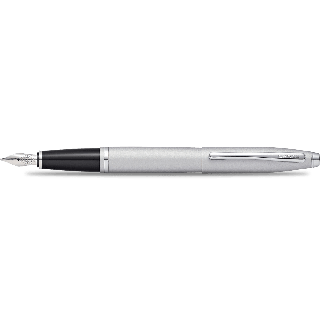 Cross Calais Fountain Pen - Satin Chrome - Medium - Pen Boutique Ltd