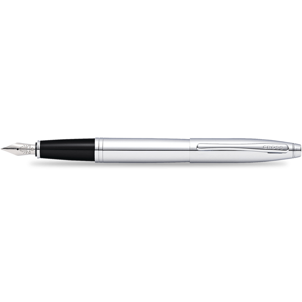 Cross Calais Fountain Pen - Polished Chrome - Medium - Pen Boutique Ltd