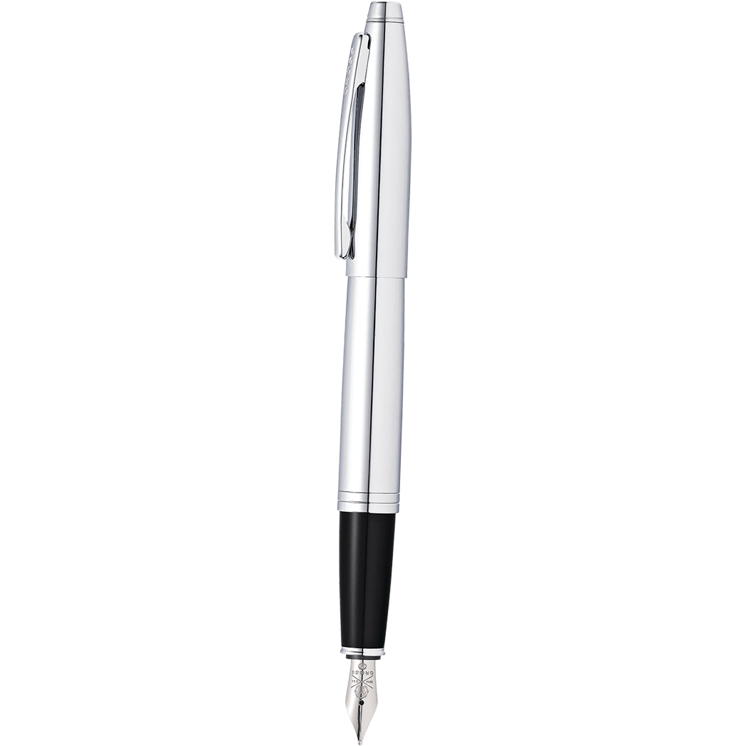 Cross Calais Fountain Pen - Polished Chrome - Medium - Pen Boutique Ltd