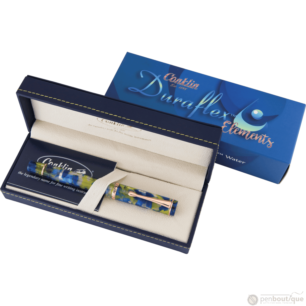 Conklin Duraflex Elements Fountain Pen - Water (Limited Edition) - Pen Boutique Ltd