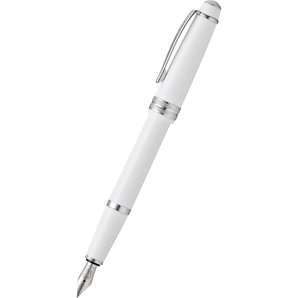 Cross Bailey Light Fountain Pen - Polished White - Pen Boutique Ltd