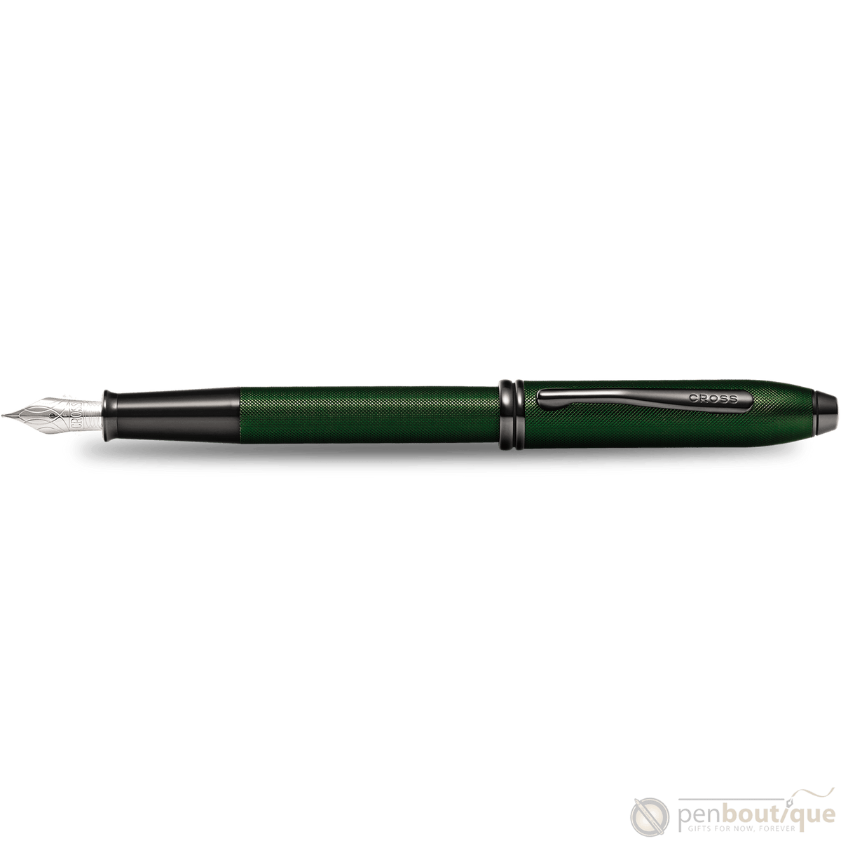 Cross Townsend Fountain Pen - Matte Green Micro Knurl - Pen Boutique Ltd