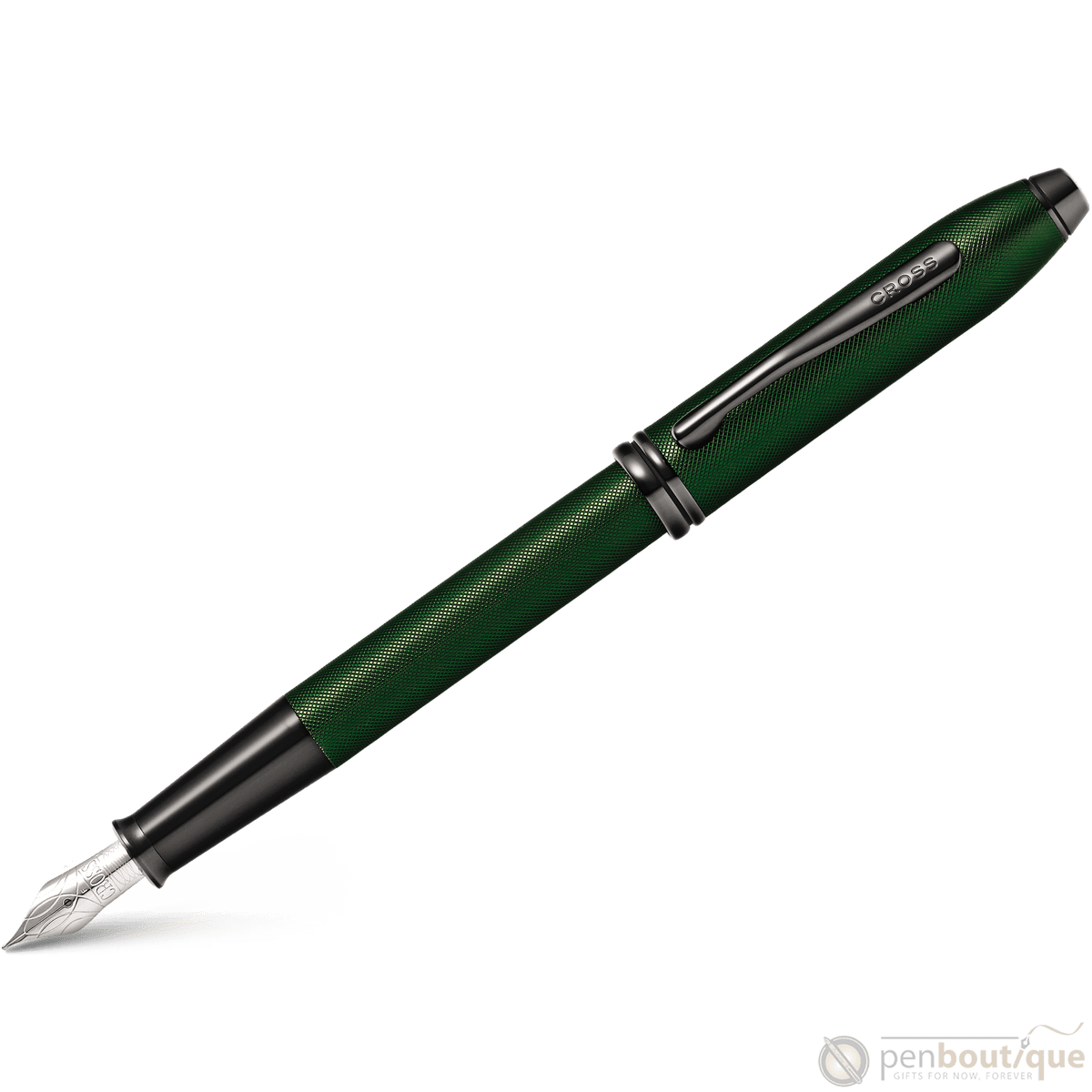 Cross Townsend Fountain Pen - Matte Green Micro Knurl - Pen Boutique Ltd