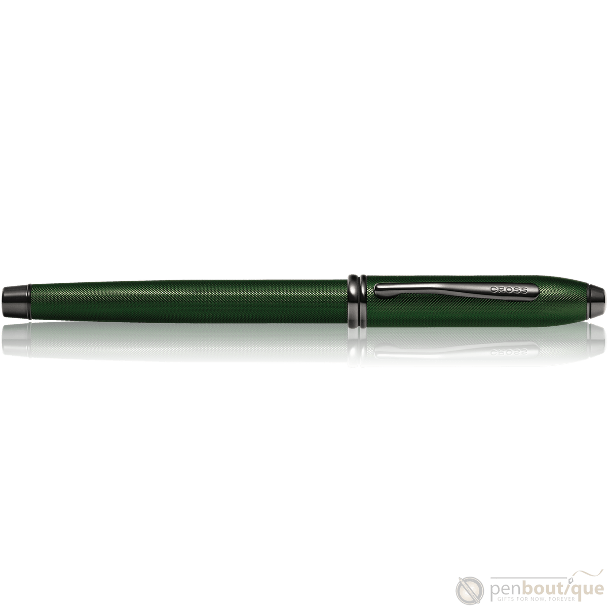 Cross Townsend Fountain Pen - Matte Green Micro Knurl - Pen Boutique Ltd