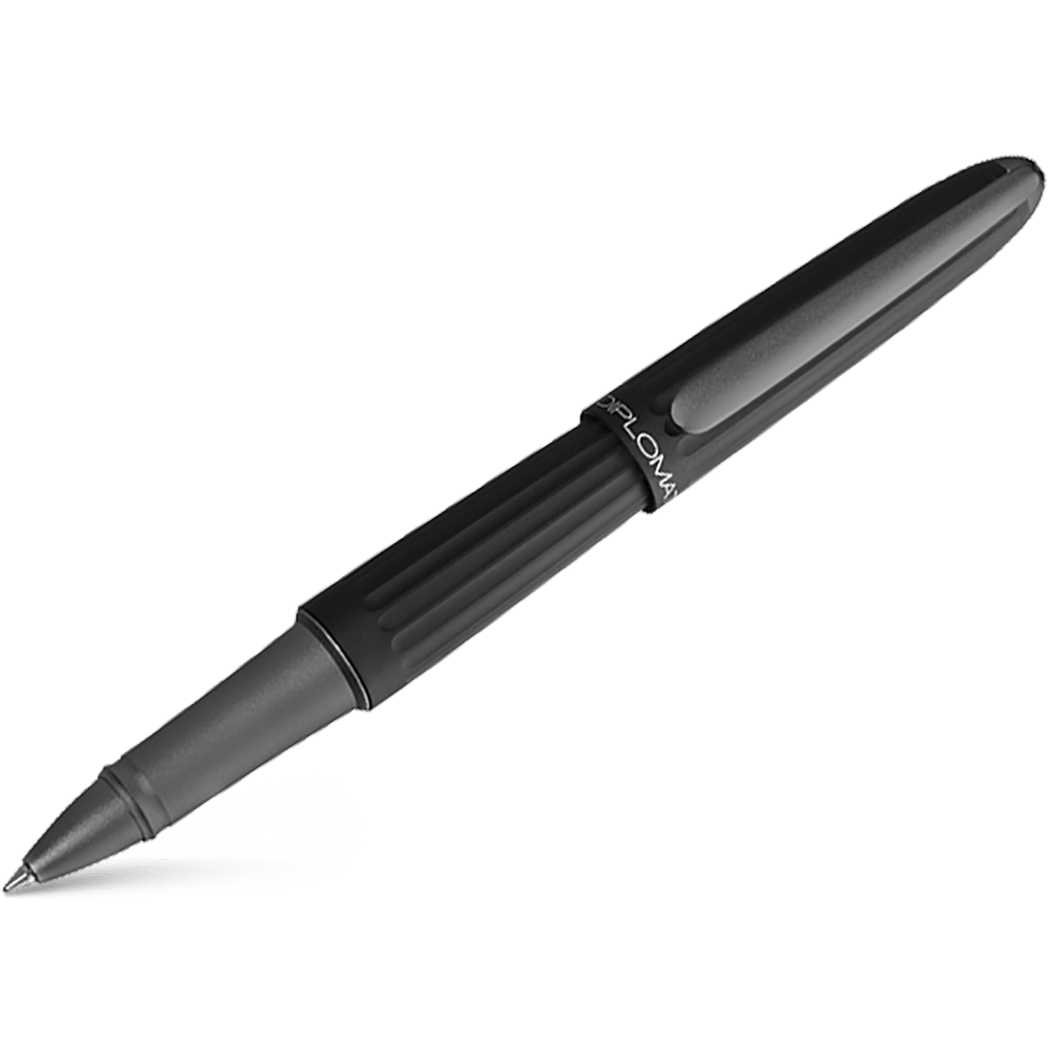 Diplomat Aero Black Rollerball Pen - Pen Boutique Ltd
