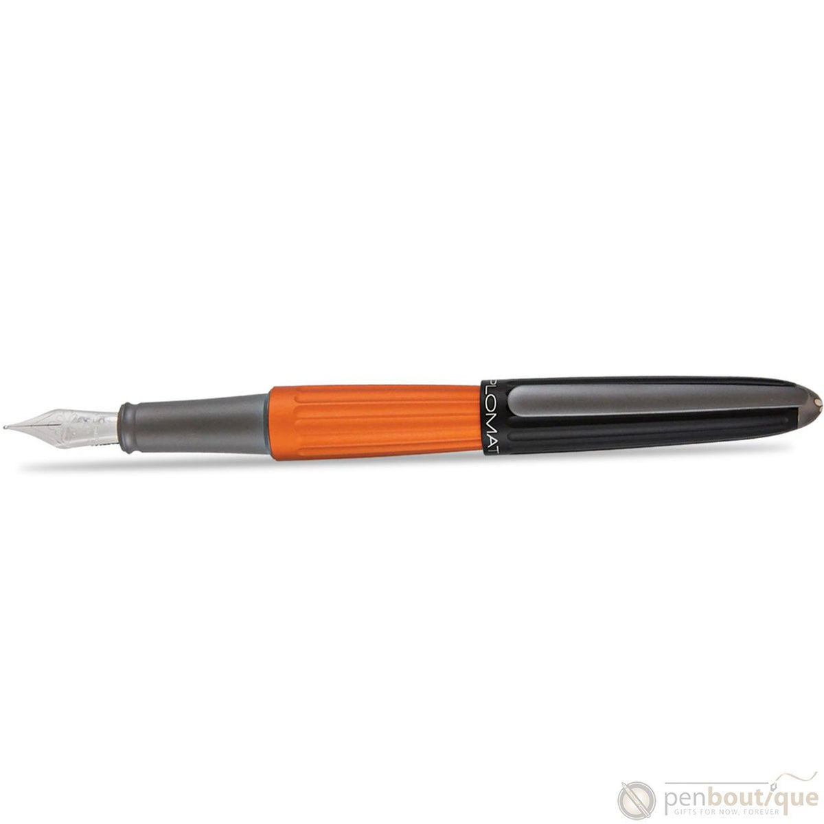 Diplomat Aero 14K Fountain Pen - Black/Orange - Pen Boutique Ltd