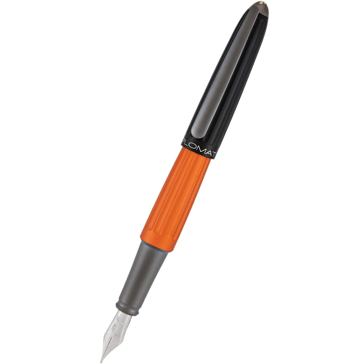 Diplomat Aero 14K Fountain Pen - Black/Orange - Pen Boutique Ltd