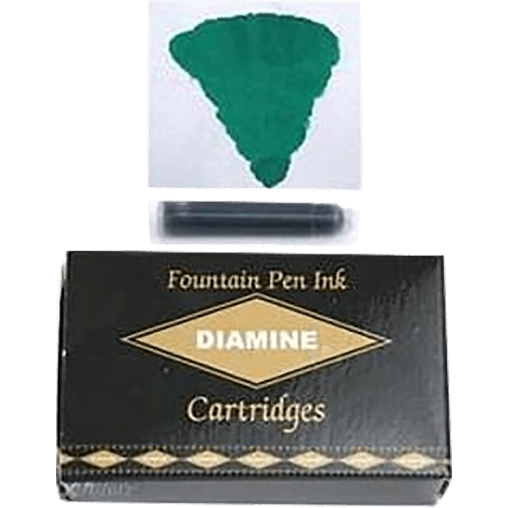 Diamine Ink Cartridges - Woodland Green - 18/pk - Pen Boutique Ltd