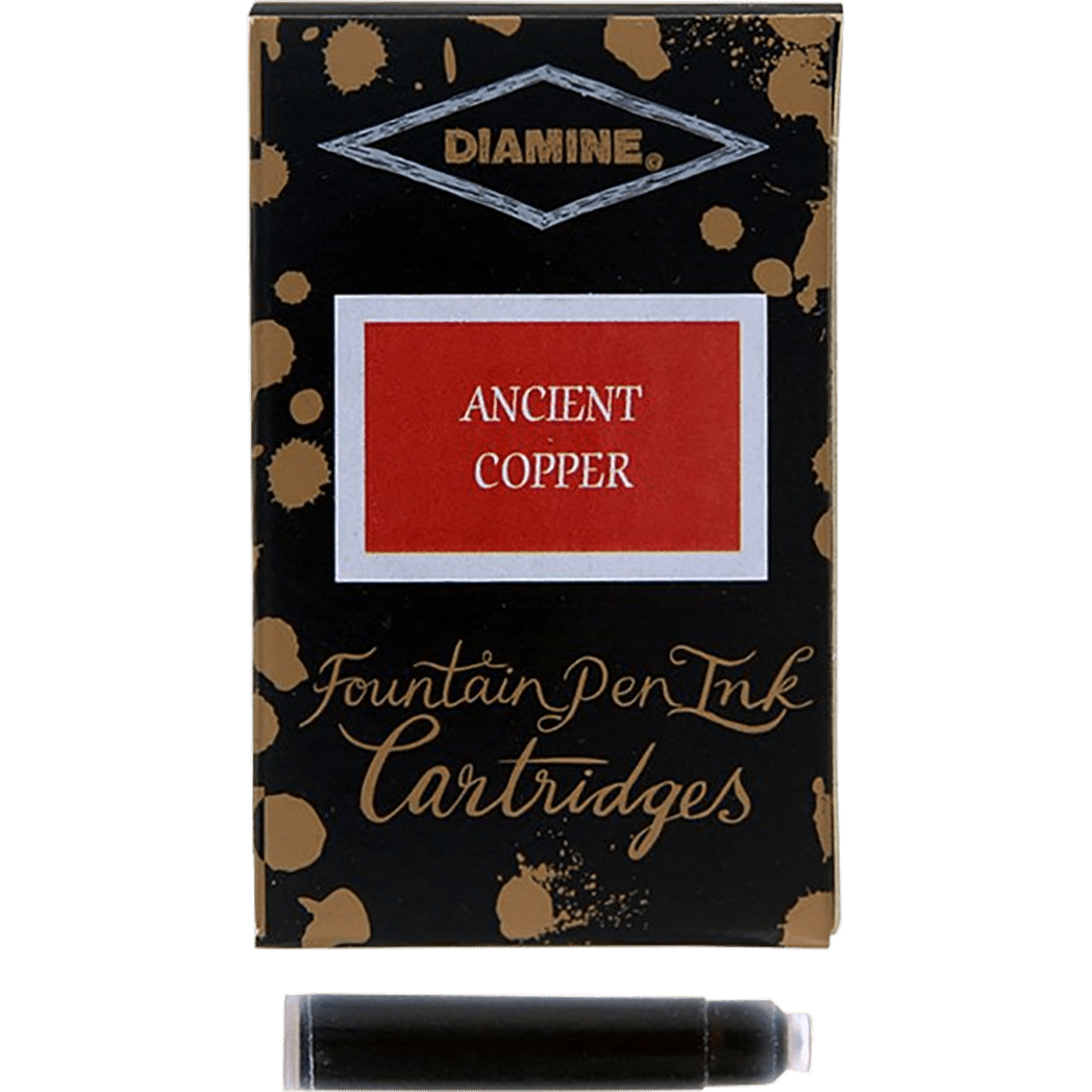 Diamine Ink Cartridges - Ancient Copper - 18/pk - Pen Boutique Ltd