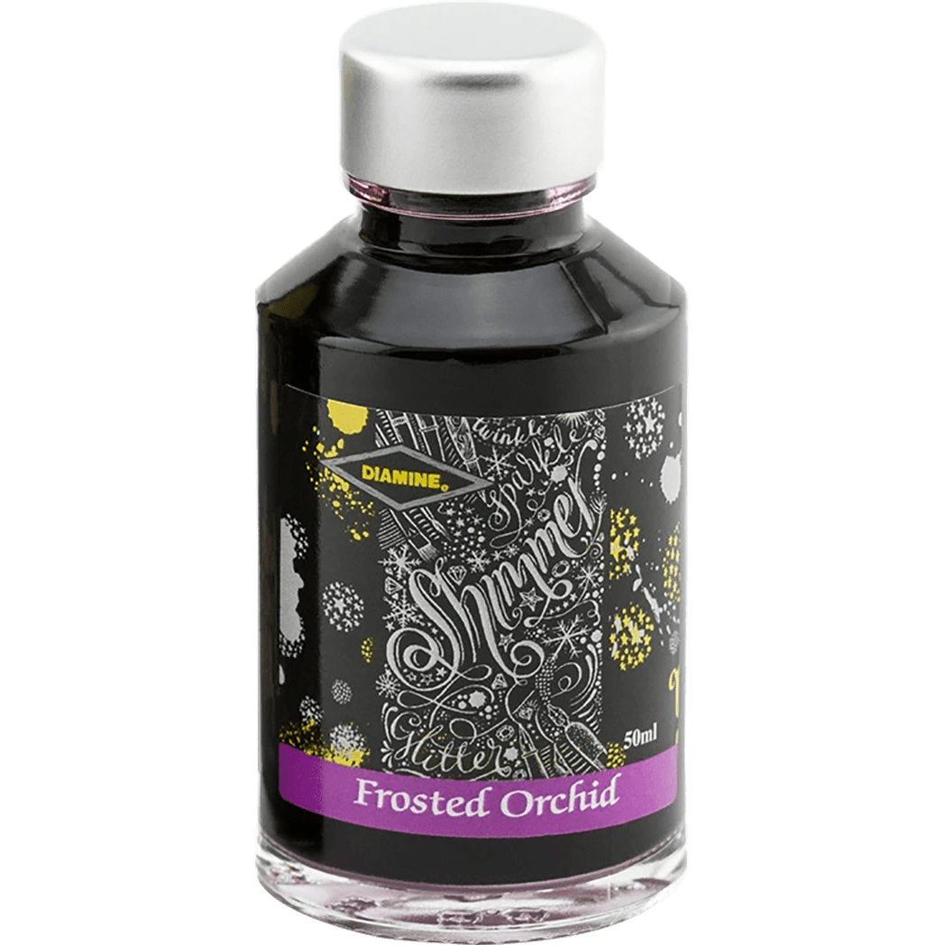 Diamine Shimmer Ink 50 ml Frosted Orchid - Silver shimmer - Pen Boutique Ltd
