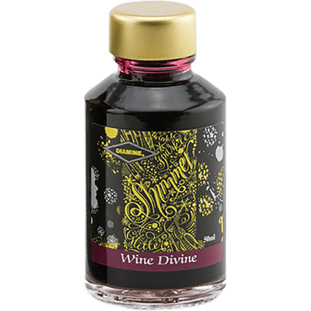 Diamine Shimmer Ink 50 ml Wine Divine - Gold shimmer - Pen Boutique Ltd