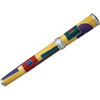 David Oscarson 15th Anniversary/American Art Deco Rollerball Pen - Translucent Amber with Multi-colored Enamel - Pen Boutique Ltd