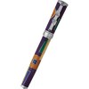 David Oscarson 15th Anniversary/American Art Deco Rollerball Pen - Translucent Violet with Multi-colored Enamel - Pen Boutique Ltd