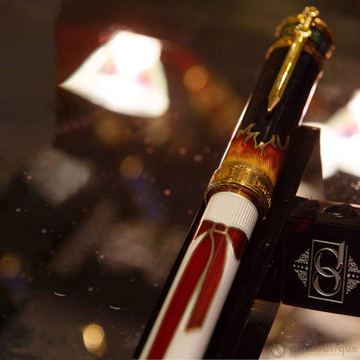 David Oscarson Sankta Lucia Rollerball Pen - Translucent Black - Pen Boutique Ltd