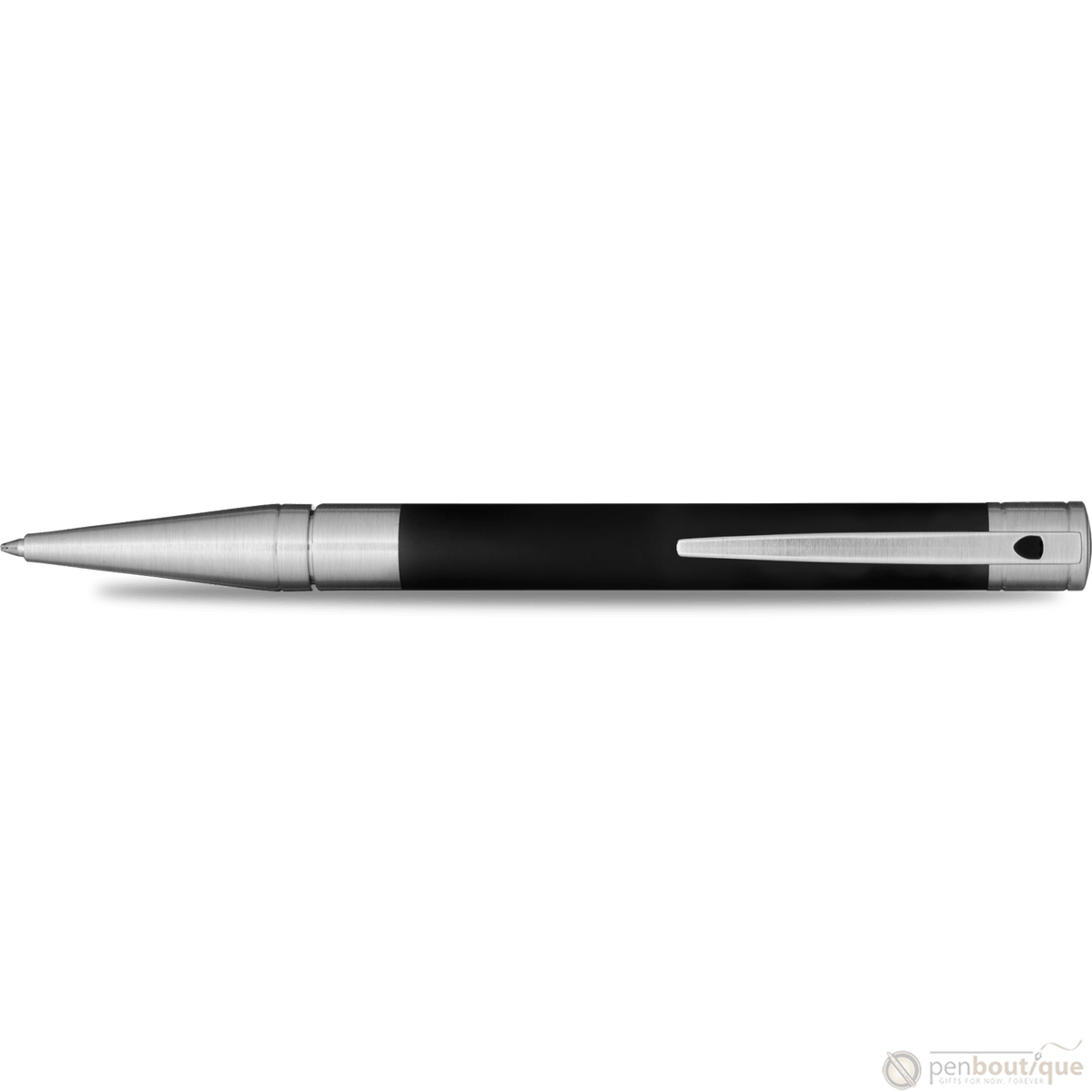 S T Dupont D-Initial Ballpoint Pen - Matt Black - Pen Boutique Ltd