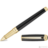 ST Dupont Line D Large Black with Gold Trim Rollerball Pen - Pen Boutique Ltd