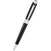 S T Dupont Line D Ballpoint Pen - Black - Palladium Trim - Pen Boutique Ltd