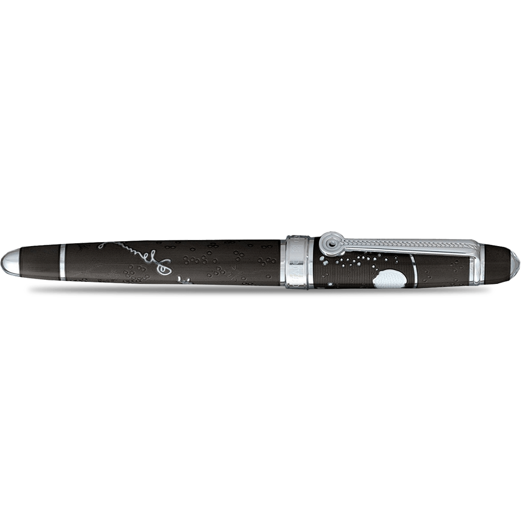 David Oscarson Sir Alexander Fleming Fountain Pen - Translucent Black - Pen Boutique Ltd