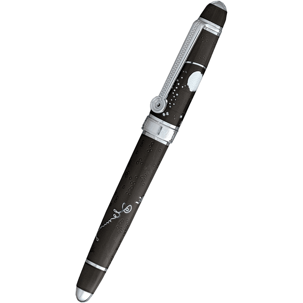David Oscarson Sir Alexander Fleming Fountain Pen - Translucent Black - Pen Boutique Ltd