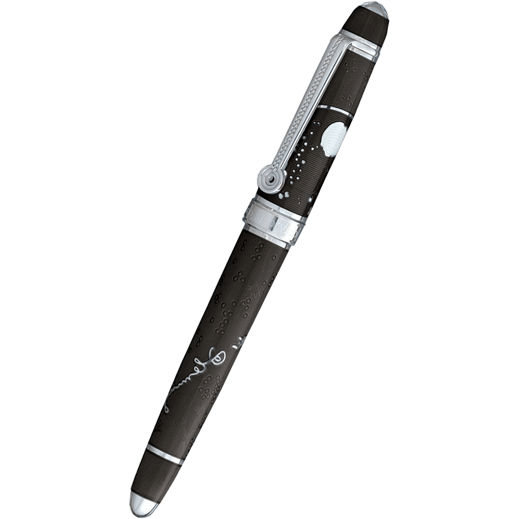 David Oscarson Sir Alexander Fleming Fountain Pen - Translucent Black - Pen Boutique Ltd
