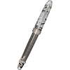 David Oscarson Deus Regit Fountain Pen - Gray - Silver Trim - Pen Boutique Ltd