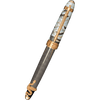 David Oscarson Deus Regit Rollerball Pen - Gray - Gold Trim - Pen Boutique Ltd