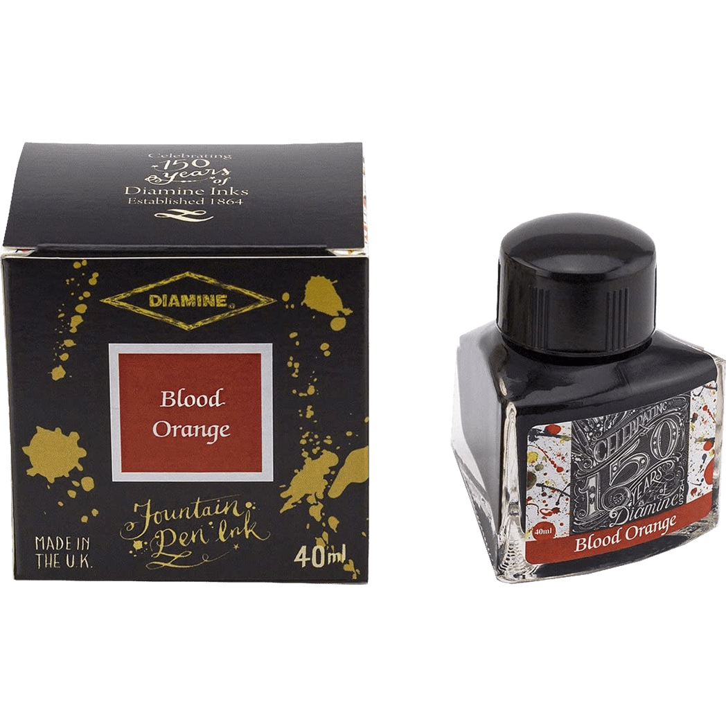 Diamine 150th Anniversary Ink Bottle - Blood Orange - 40ml - Pen Boutique Ltd