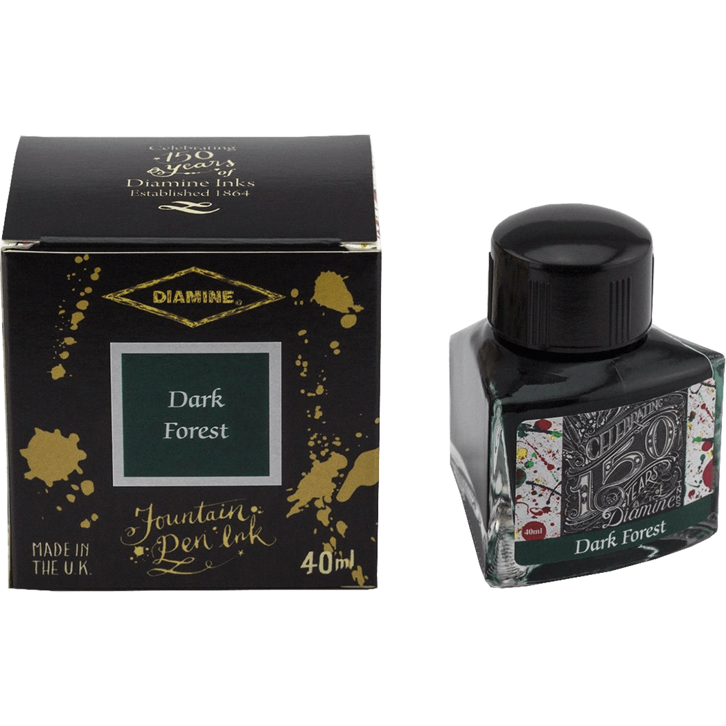 Diamine 150th Anniversary Ink Bottle - Dark Forest - 40ml - Pen Boutique Ltd
