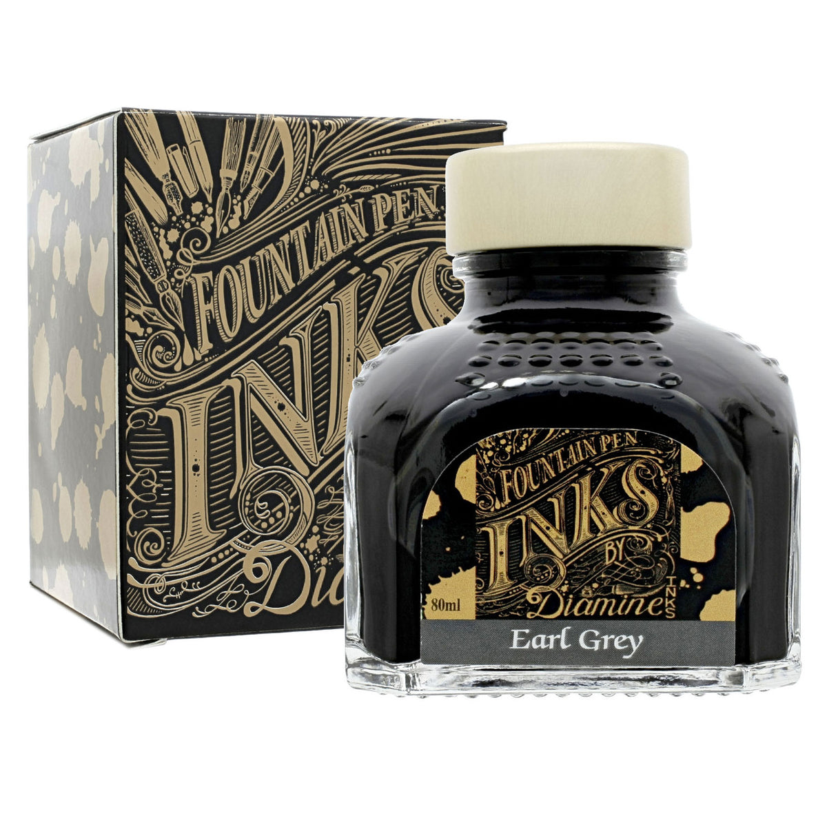 Diamine Ink Bottle - Earl Grey - 80 ml - Pen Boutique Ltd