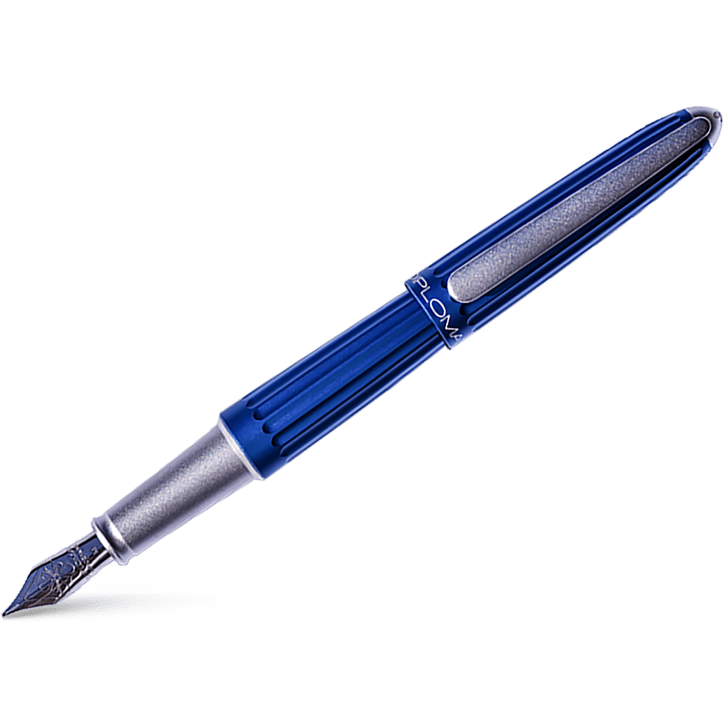 Diplomat Aero Fountain Pen - Blue - Pen Boutique Ltd