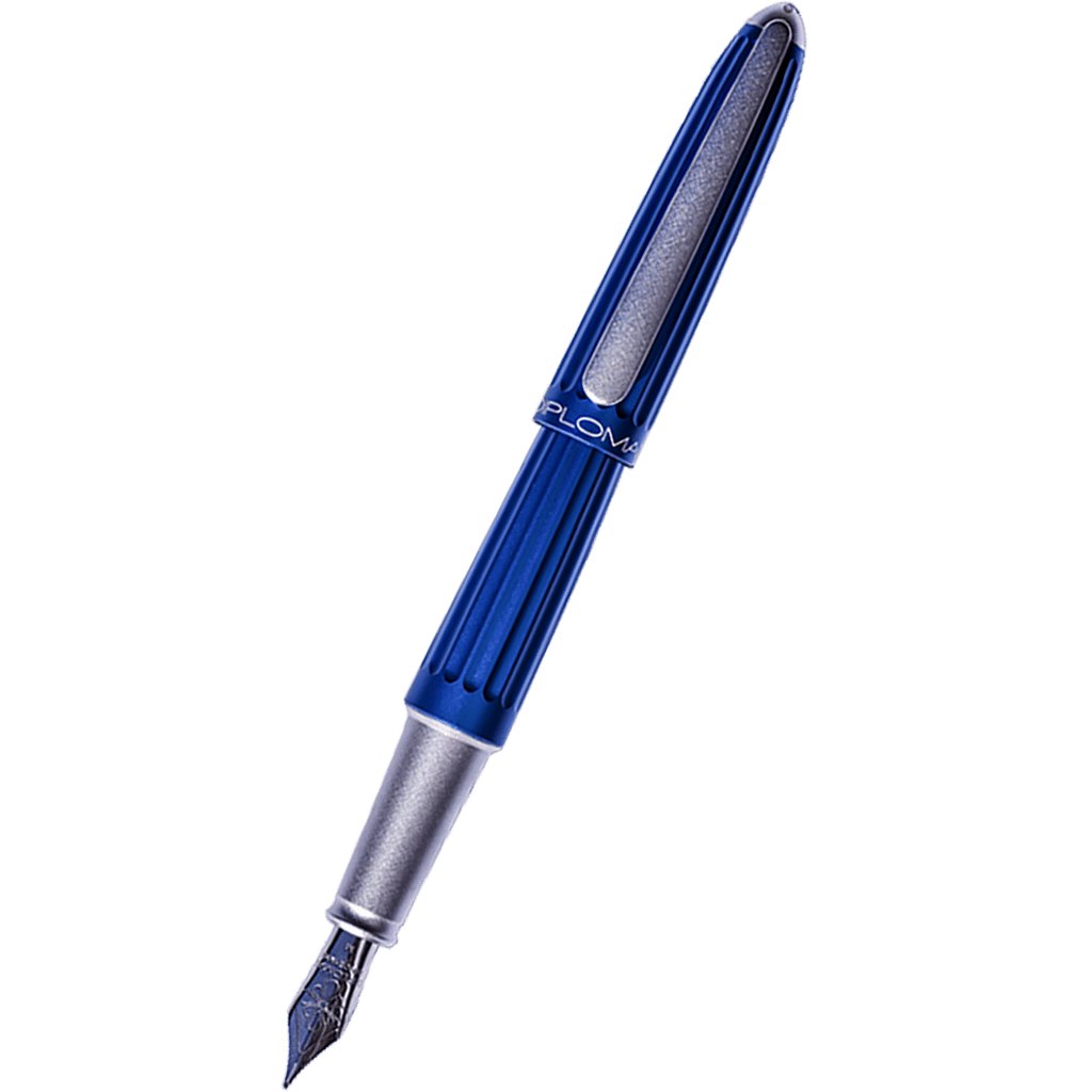Diplomat Aero Fountain Pen - Blue - Pen Boutique Ltd