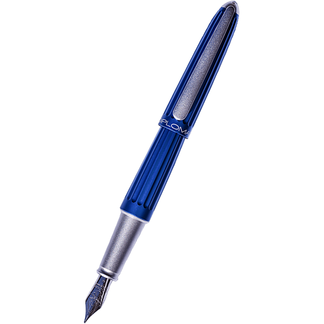 Diplomat Aero Fountain Pen - Blue - Pen Boutique Ltd