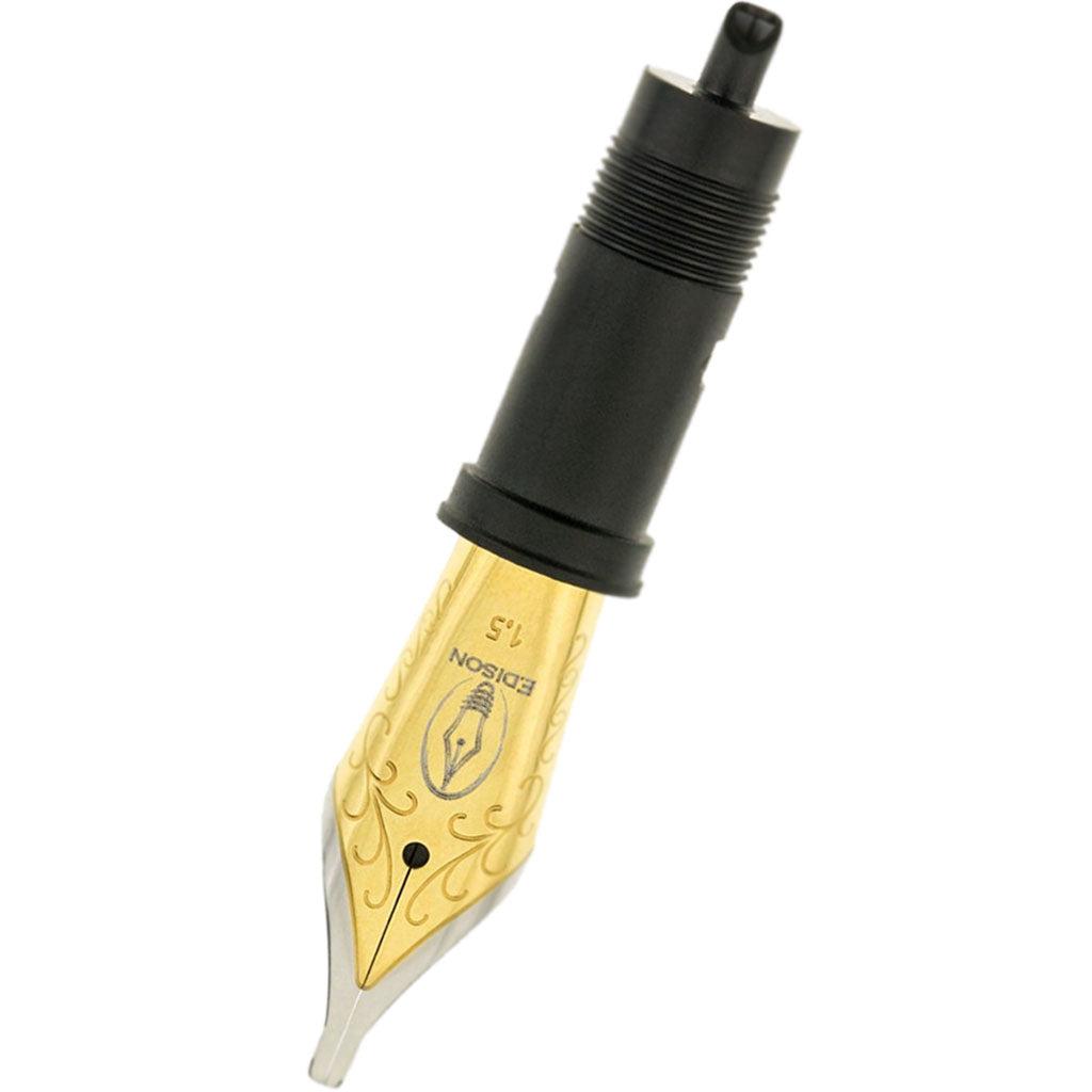 Edison Fountain Pen Two-Tone Steel 5 Nib - 1.5mm - Pen Boutique Ltd