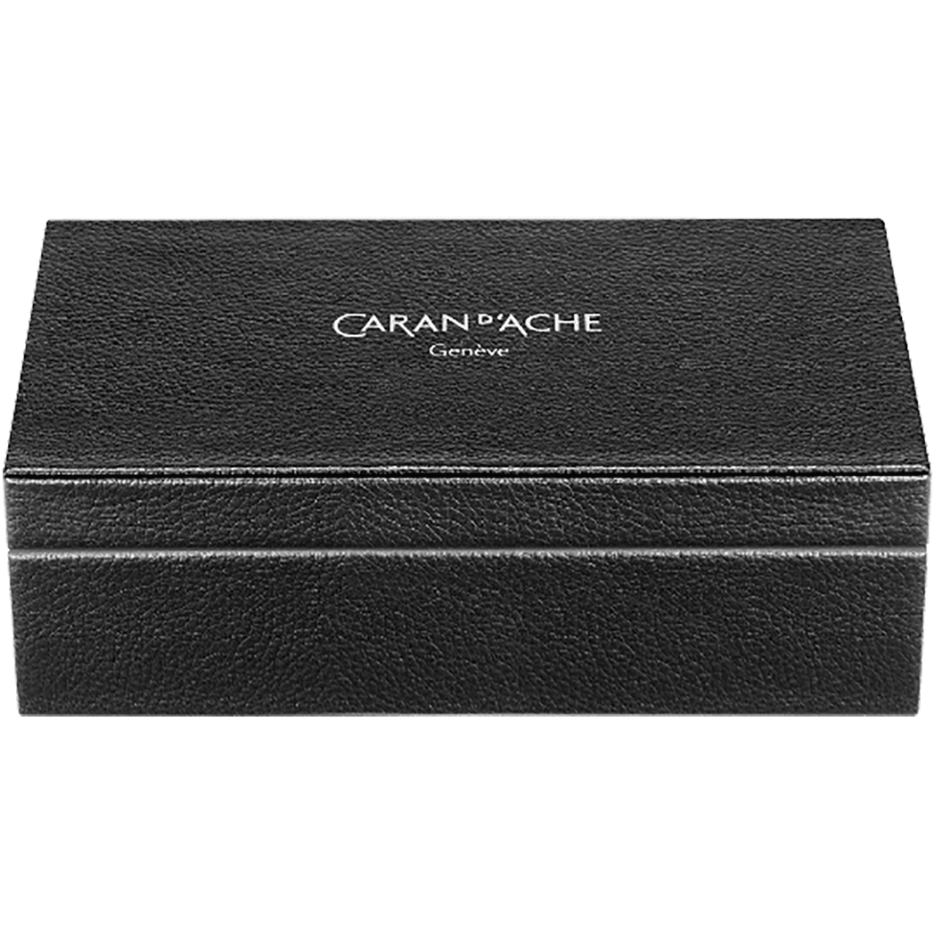 Caran d'Ache Varius Ballpoint Pen - Ebony - Rose Gold Trim - Pen Boutique Ltd