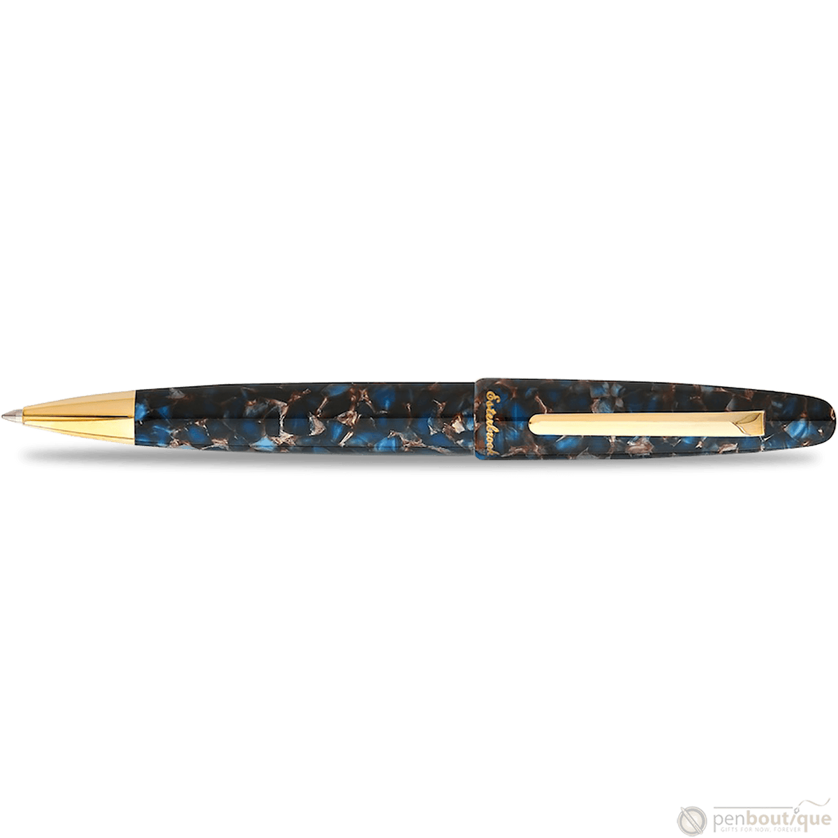 Esterbrook Estie Ballpoint Pen - Nouveau Bleu - Gold Trim - Pen Boutique Ltd