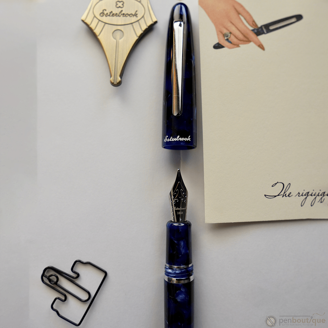 Esterbrook Estie Fountain Pen - Cobalt - Silver Trim - Pen Boutique Ltd