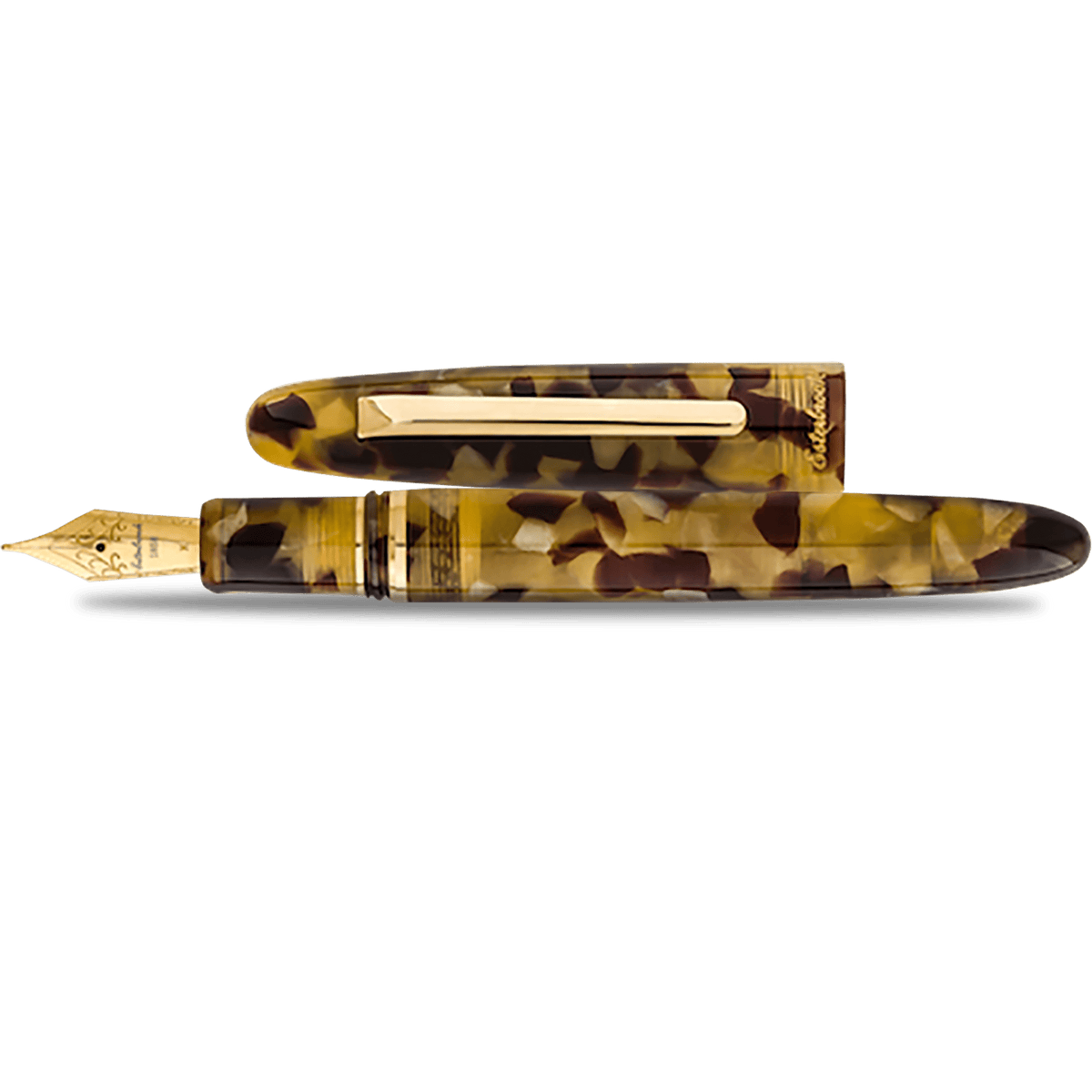 Esterbrook Estie Fountain Pen - Tortoise - Gold Trim - Pen Boutique Ltd