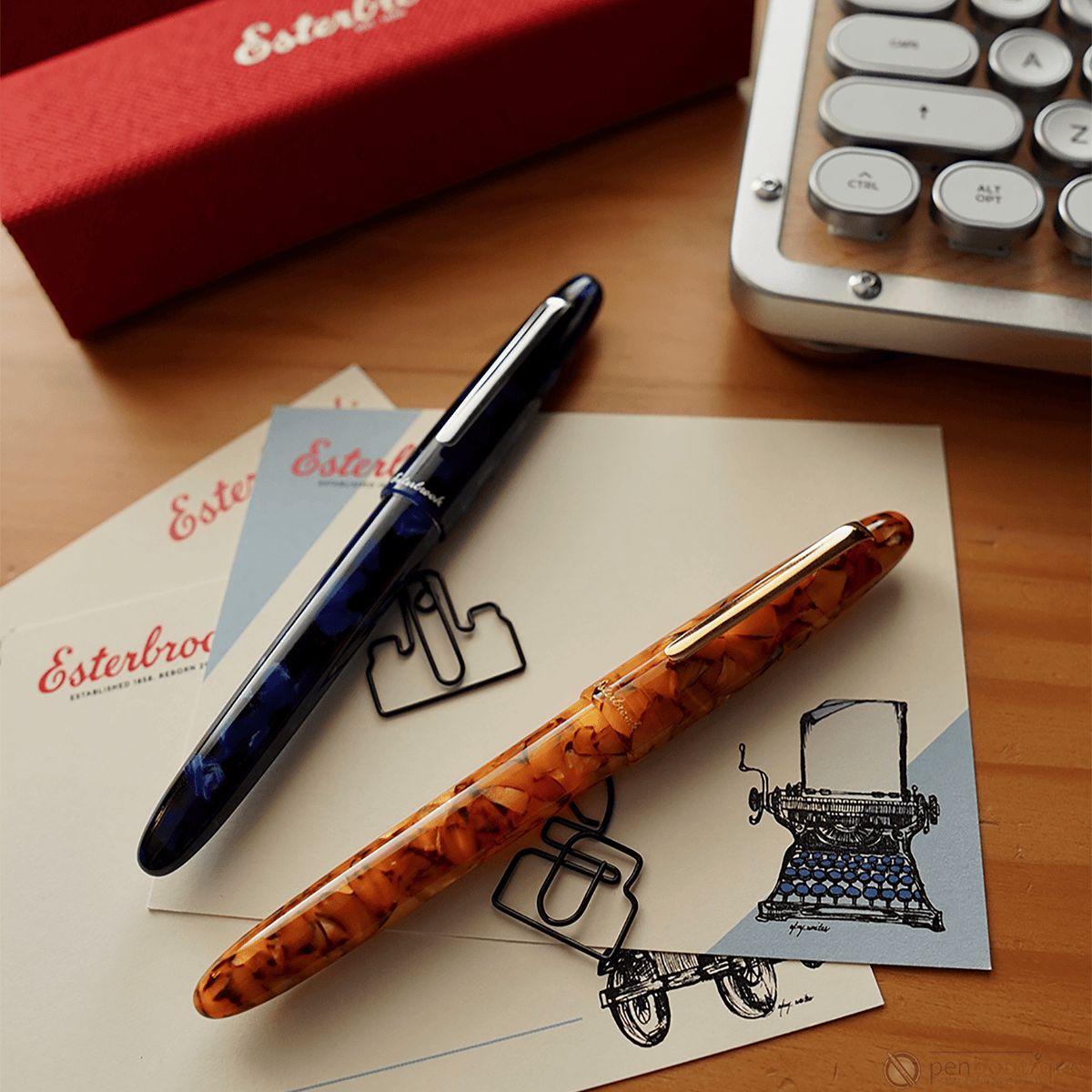 Esterbrook Estie Fountain Pen - Honeycomb - Gold Trim - Pen Boutique Ltd