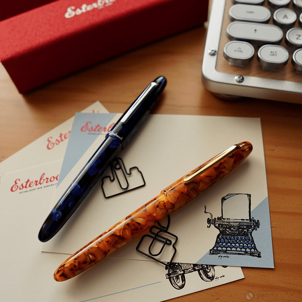 Esterbrook Estie Fountain Pen - Cobalt - Silver Trim - Pen Boutique Ltd