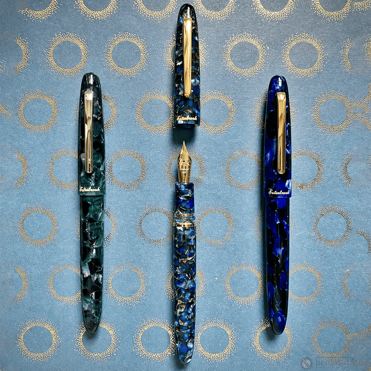 Esterbrook Estie OS Fountain Pen - Nouveau Bleu - Gold Trim - Pen Boutique Ltd