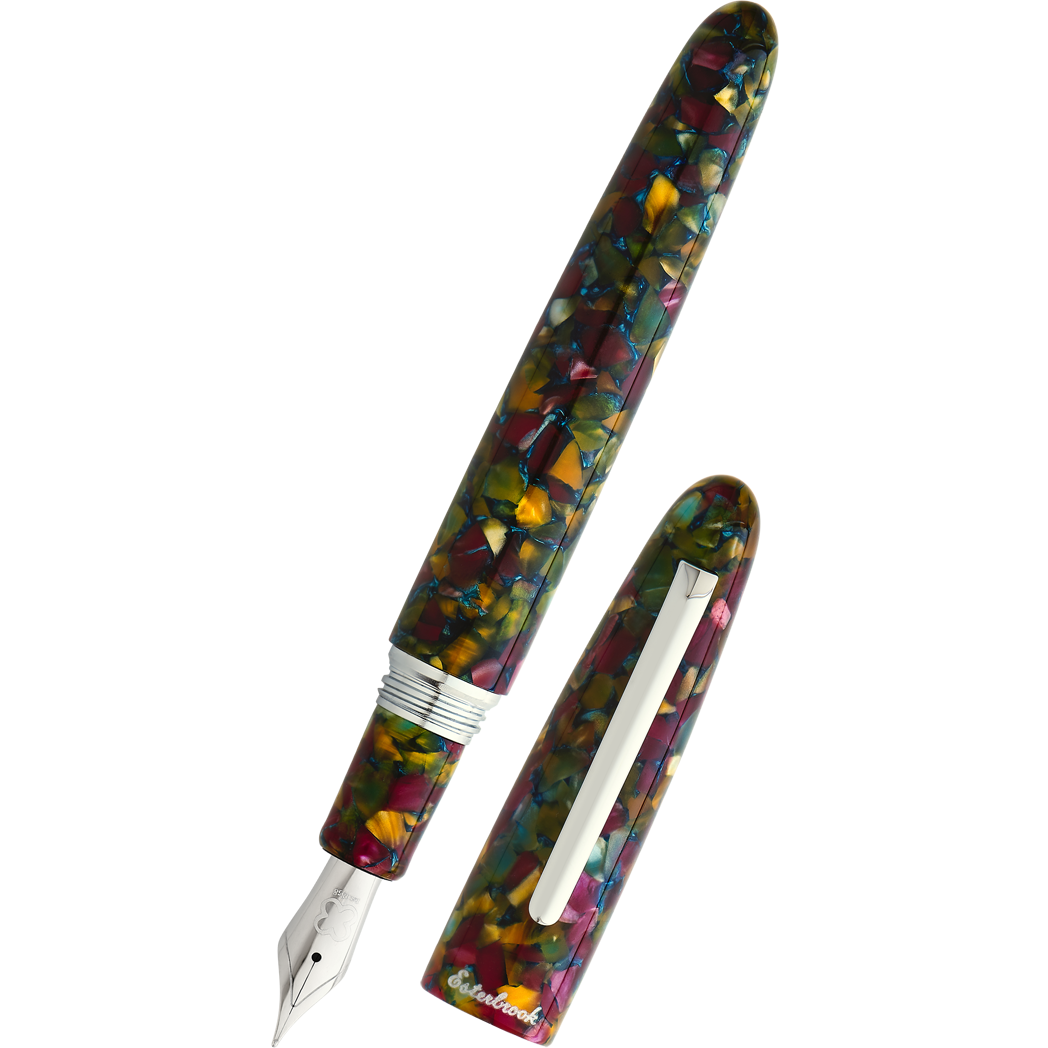 Esterbrook Estie Fountain Pen - Botanical Garden - Palladium (Oversized) - Pen Boutique Ltd