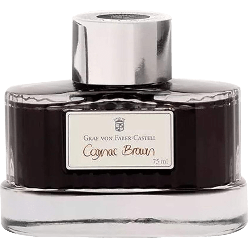 Graf Von Faber-Castell Ink Bottle - Cognac Brown - 75ml - Pen Boutique Ltd